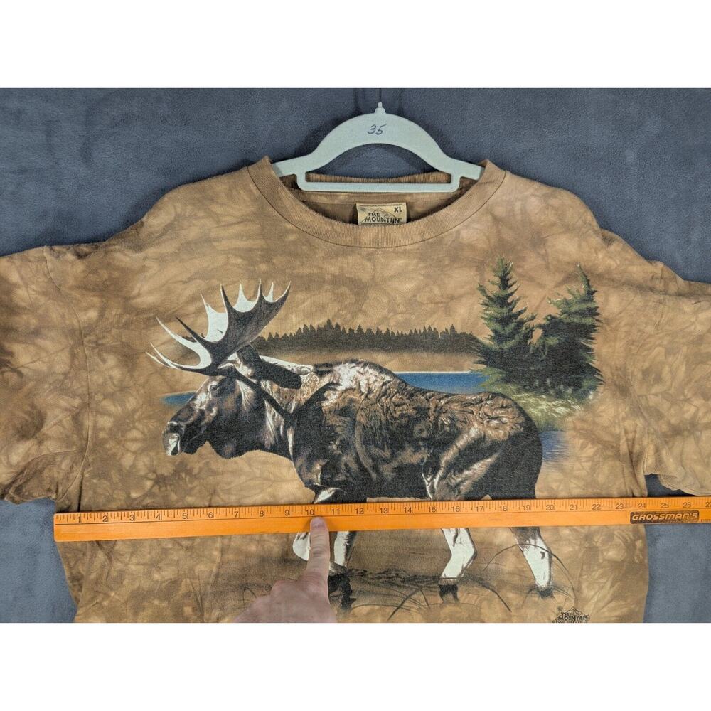 Vintage 1999 The Mountain Moose Tie-Dye T-Shirt XL Nature Animal Wild Life - Picture 7 of 8